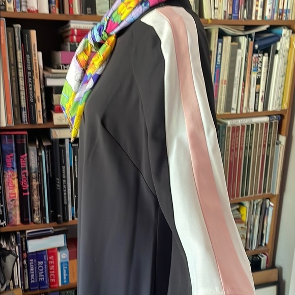 Gabby Skye Black Sheath Dress with 3/4 Bell Sleeves - Picture 2 of 7